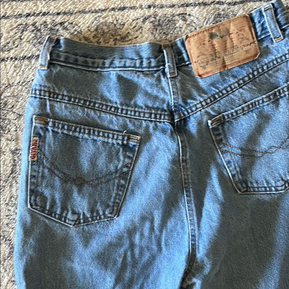 Vintage Gitano Blue Straight Leg Jeans Soft Denim - Picture 4 of 5